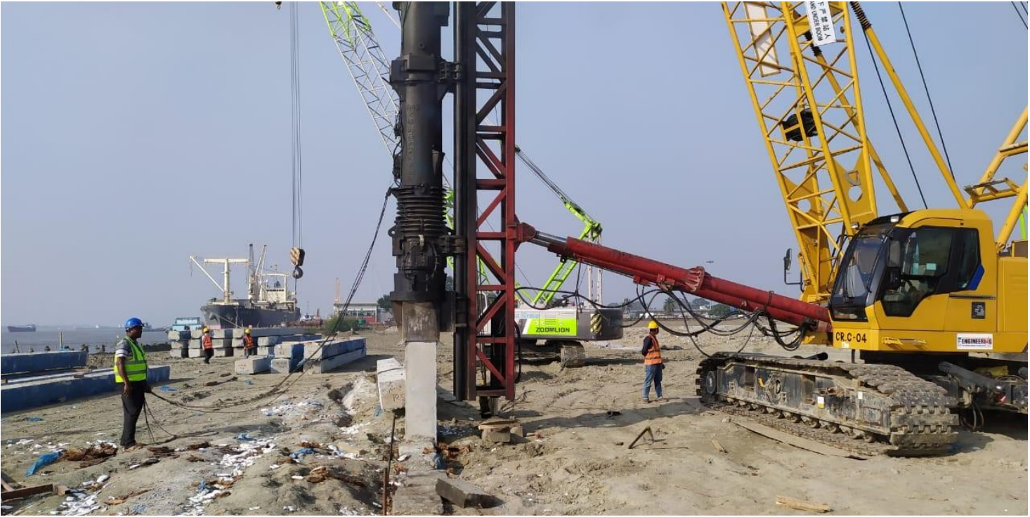 Jetties at Mongla Port